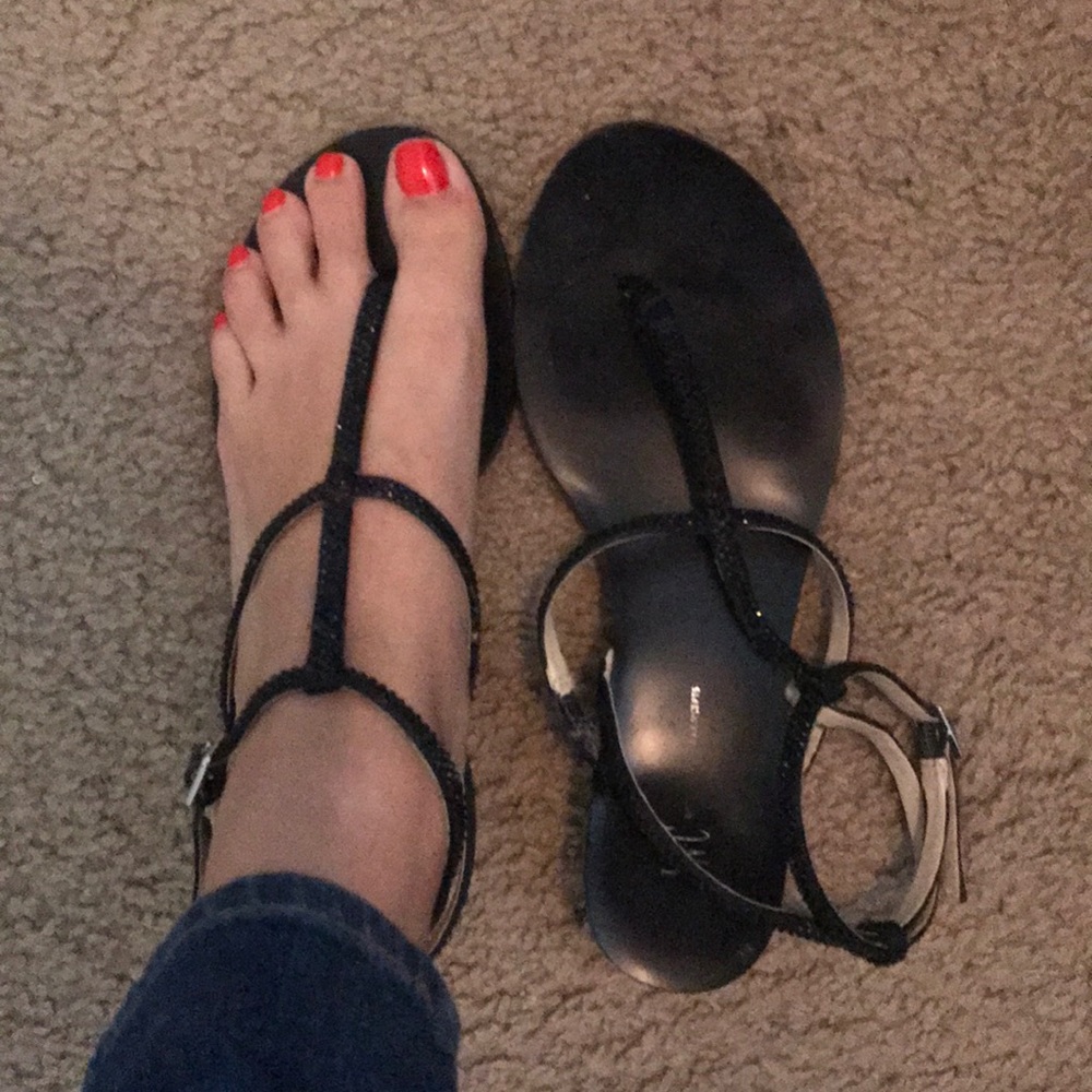 Black sandals